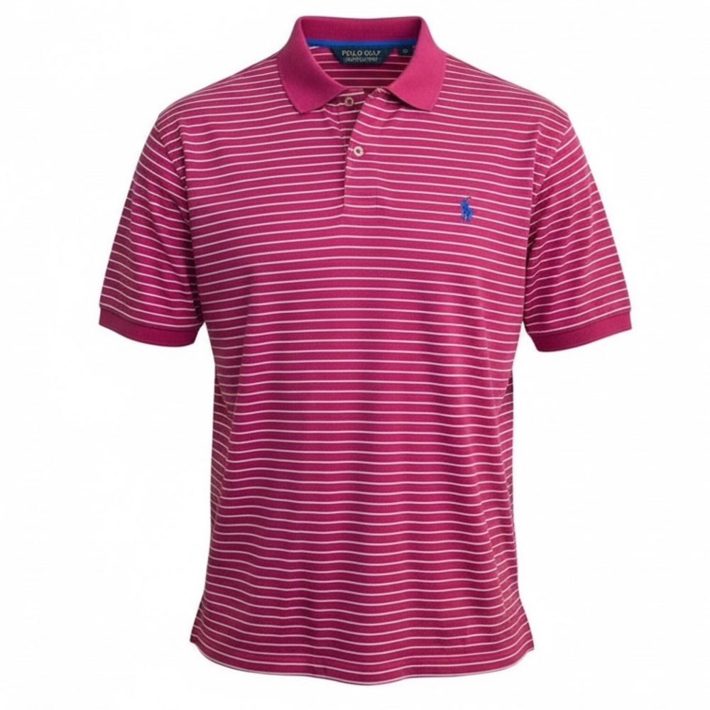 Polo‎ Golf Ralph Lauren Men’s XL Pro Fit Pink Striped Polo